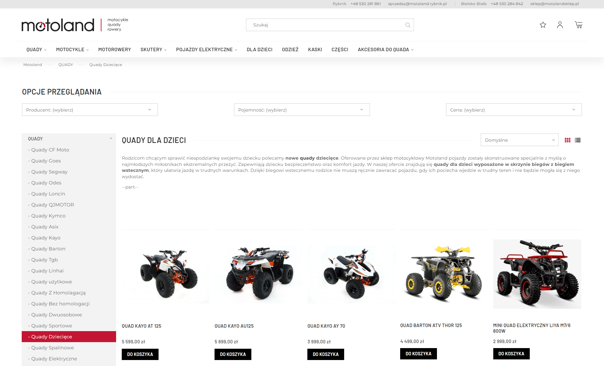 Quady dla dzieci - jak wybrać model dopasowany do wieku i wzrostu młodego kierowcy?