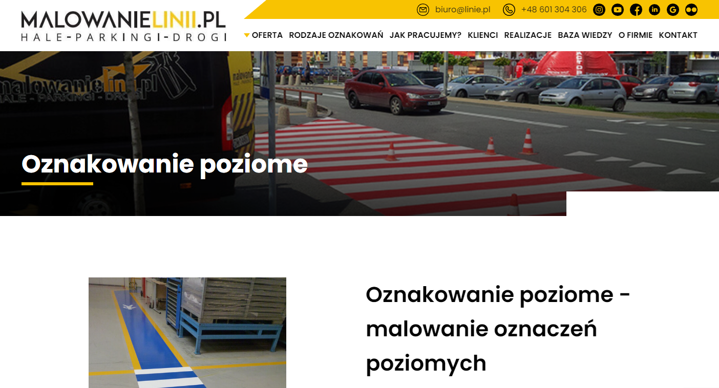 Jak wygląda proces wykonania oznakowania poziomego?