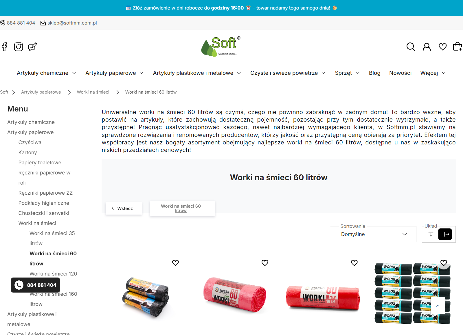 Worki na śmieci 60 l z taśmą ściągającą - dlaczego są wygodniejsze i kiedy się sprawdzają?